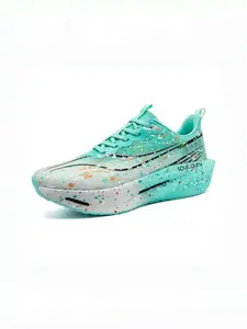 Mint Green Graffiti Speed Sporty Running Shoes Breathable Mesh Athletic Training Sneakers