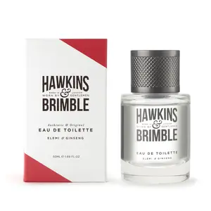 Hawkins & Brimble - Men's Eau De Toilette Spray, 50ml - Long Lasting Mens Fragrance Spray for Every Occasion - Elemi & Ginseng, Gentle Blend of Rose & Coffee Signature Scent for Him