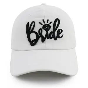Bride Gifts Hat For Women, Wedding Gift, Bachelorette Gifts For Bride, Adjustable 3D Embroidered Newlywed Honeymoon Essentials Bride Baseeball Cap, Bridal Party Gifts For Bride To Be, Fiancee, Wifey