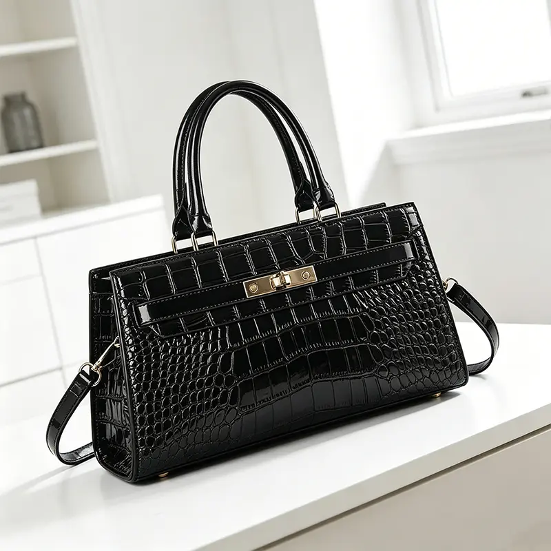 Women's Crocodile-Pattern City Tessellate 3-Piece Set, Minimalist Multifunctional Large-Capacity Shoulder/Crossbody Bags, Purses for Women, Ideal Gift for Loved Ones, Bags For Women All Match Handbag