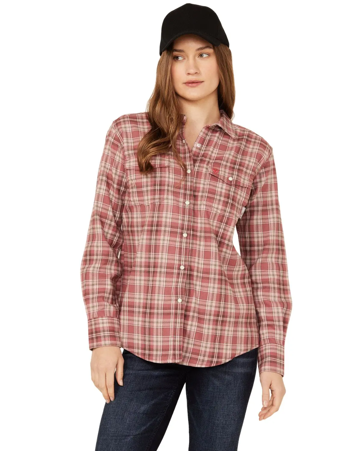 Ariat Women's Women'S Fr Plaid Print Long Sleeve Snap Work Shirt - 10052937