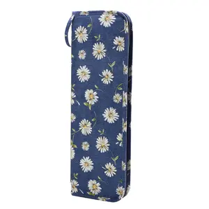 Coopay Knitting Needle Case, Knitting Needle Holder Case, Soft Knitting Pins Case 40 cm, Knitting Pin Storage Case for Long Needles, 14 x 43 x 2cm, Daisy