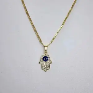 Brand NEW Brazilian 18k Gold Filled Hamsa Necklace
