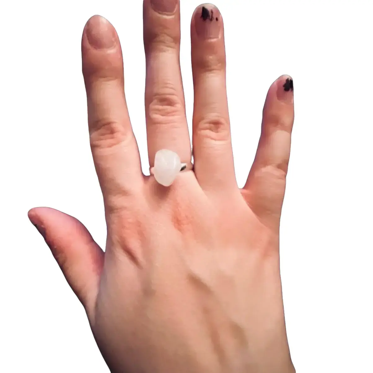 Clear Quartz Chunk Ring