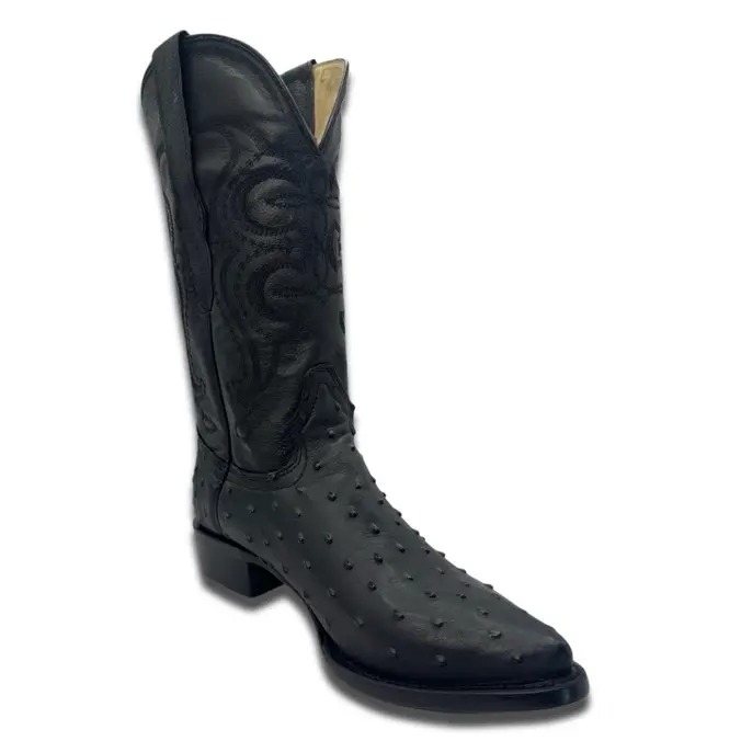 El Señor de los Cielos Men’s Western Boots Classic Pointed -  Leather - Black 40836