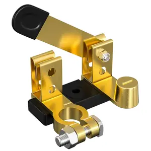 Battery Disconnect Switch, Top Post Battery Disconnect Switch 12V 24V, Battery Cut Off Shut Off Switch For Car,Marine,Boat,RV,ATV (Negative, Vertical)