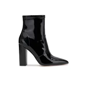 Narelle Pointed Toe Bootie in Black Patent Narelle Pointed Toe Bootie in Black Patent