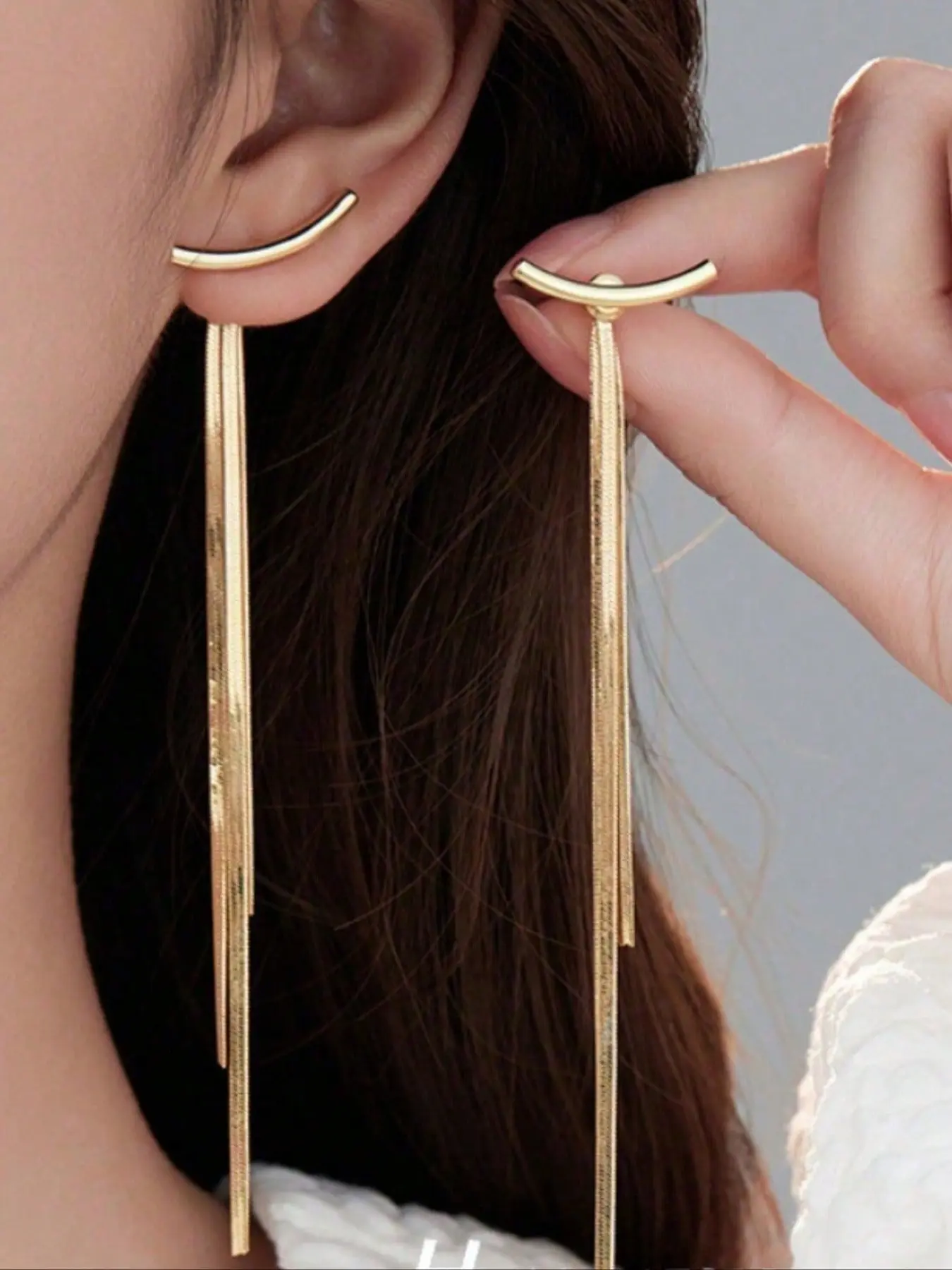 Creative Long Earrings, Fashionable Minimalist Earrings for Women, Trendy All-match, Versatile Earrings & Exquisite Jewelry for Birthday Gift, Statement Earrings