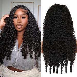 GK Burmese Curly 13x6 HD Lace Frontal Glueless Wigs Kinky Curly Pre Plucked Human Hair for Women Lace Frontal Wigs 180 Density Human Hair with Baby Hair #SummerVibes