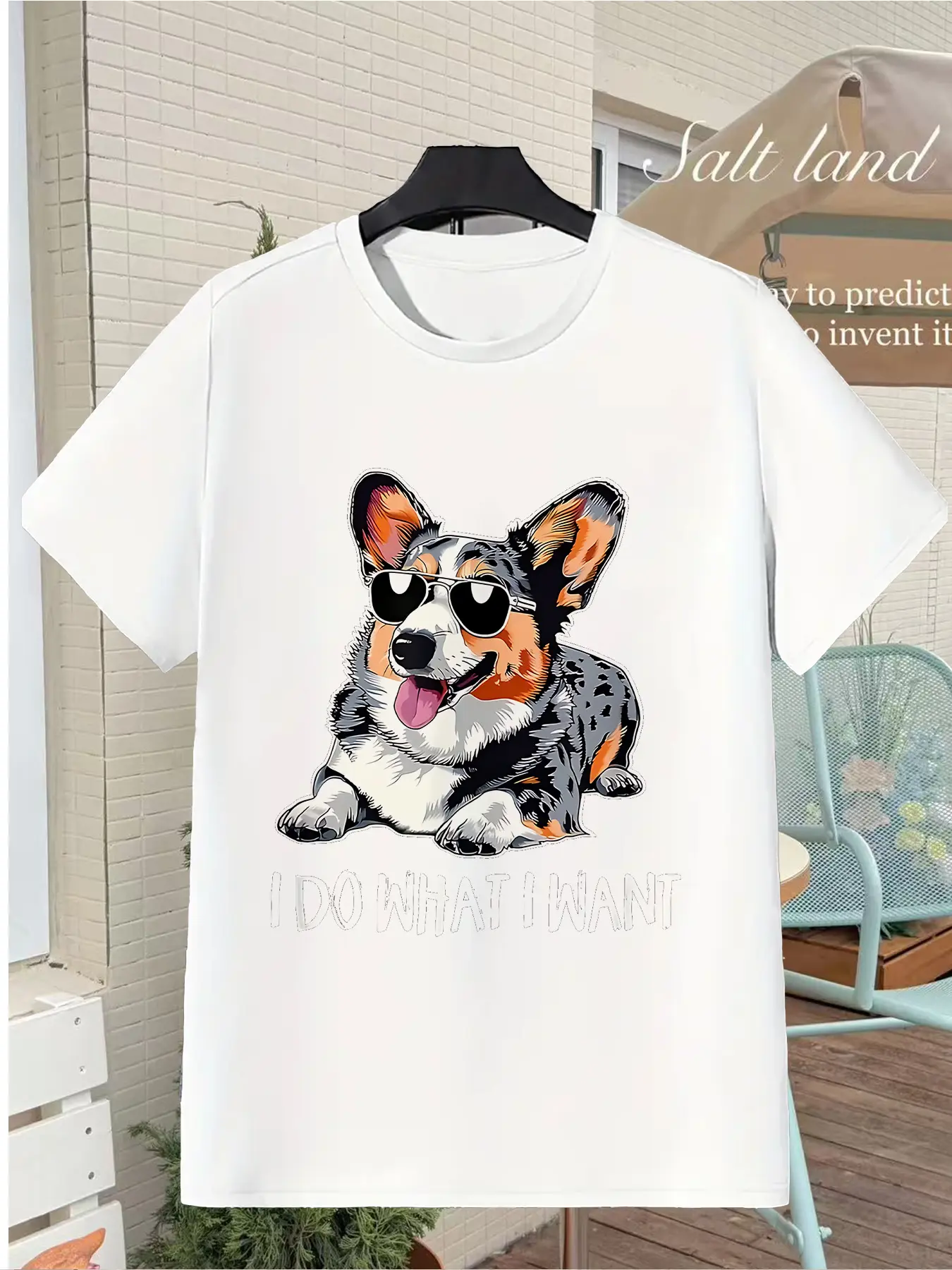 Black Re Ro Corgi Hooded Hard Shell Jacket Lightwe unisex soft cotton short sleeve t shirt, vintage graphic casual tee for men women teens, perfect birthday holiday gift for camping travel gym daily street  wear