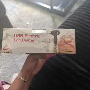 Electric Hand Whisk with USB Charging, Multi-Functional Kitchen Gadget for Baking & Mixing, Cordless Kitchen Mixer