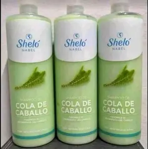 Shampoo de extractos de planta cola de caballo