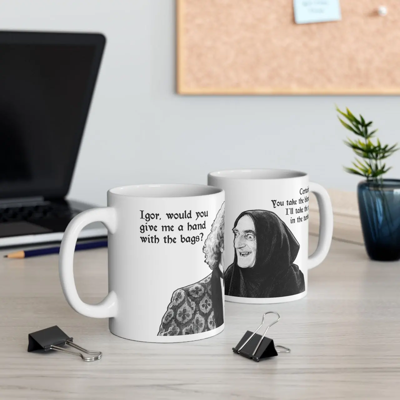 Young Frankenstein Retro Movie Ceremic Mug, Dr and Igor Quote Mug 11Oz 15Oz, Gift For Fans