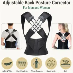 Back Brace Posture Corrector for Women and Men, Shoulder Straightener, Adjustable Full Back Support, Upper and Lower Back -  Hunchback, Hump,  Spine Corrector