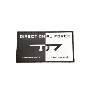 Black & White Trademark 3D PVC Rubber Patch