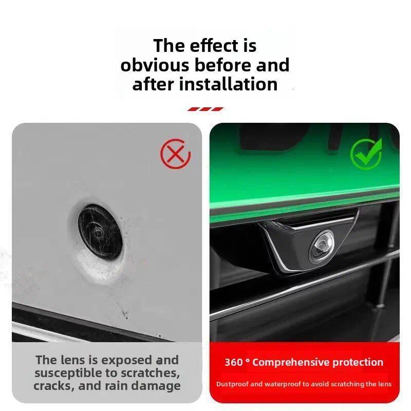 Car Camera Lens Cover 360 Degree View Rear View Mirror Protector for Vehicle Backup Camera Universal Car Styling Accessories