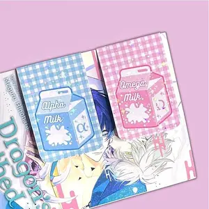 BL Omegaverse Magnetic Bookmark: Alpha & Omega Milk Carton Stationery