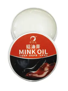 60ML Leather Care Wax, Cleaning Polishing Maintenance Multifunctional Care, Suitable for Shoes Bags Sofas Clothes, All Seasons Use, Made in China