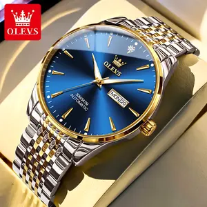 Authentic new luxury simple business style fully automatic mechanical watch OLEVS brand flagship dual calendar luminous waterproof men's watch 6635