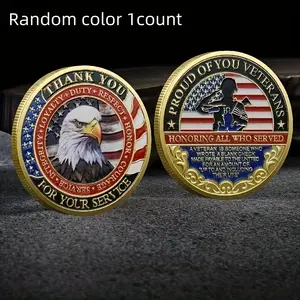 Sports and Outdoor Award Medals, Eagle Commemorative Medal, Challenge Coin Metal Badge, Lucky Coin Memorial Medal, Handmade Craft Collection, Thank You