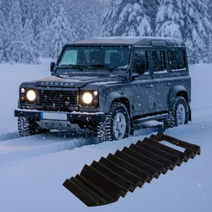Portable Rubber Traction Mat – 325x13mm, Heavy Duty and Wear Resistant, Place and Use, for Ice and Mud Surfaces