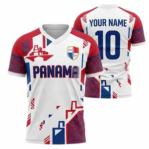 Panama Soccer WC 2026 "Custom Name" Vintage Jersey, Panama National Team Retro Soccer Fan Shirt, Personalized Name Number Football Tee, Panama Supporter Graphic Jersey, Unisex Panama Football Apparel, International Soccer Fan Tee