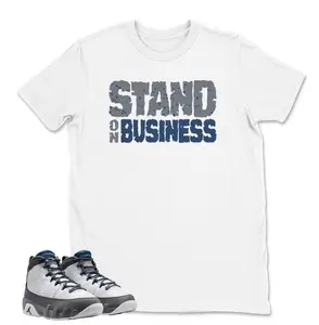Shirt Matching 9 Flint Grey To Match Sneaker Stand On BusinessT-Shirt, 9 Flint Grey Shirt, Flint Grey 9s Outfit, 100% Cotton, Unique Graphic Tee, Menswear