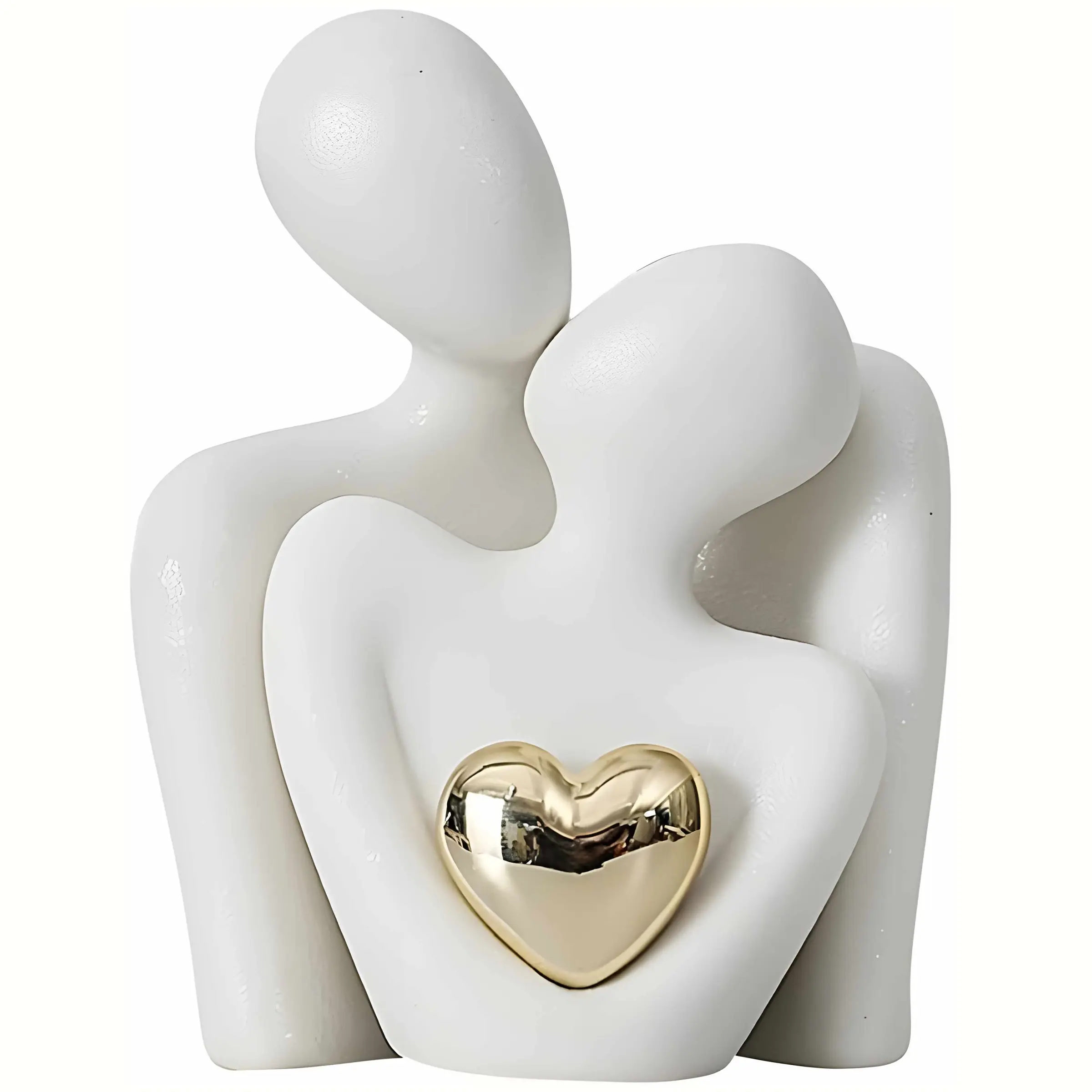 Couple Figurine (1 Set), Modern Art Abstract Creative Modern Decoration, Decorative Home Ornament for Living Room Bedroom Office, Sculpture Desk Decor, Decorative Figurines