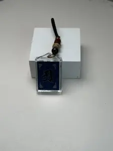 Handmade Rectangle Pendant Necklace, Eastern Aesthetic Spiritual Jewelry for Meditation