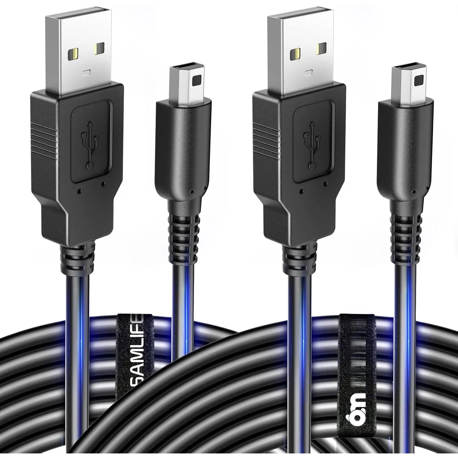 [2 Pack] 4FT 3DS DS Charger , 3DS 2DS DS Lite USB  Cord for  3DS XL/ 3DS/3DS/DSi/DSi XL, Black