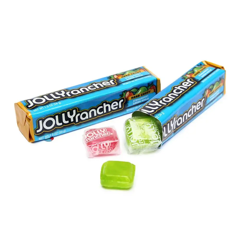 Jolly Rancher Hard Candy Squares Bars - Assorted Flavors: 12-Piece Box ...