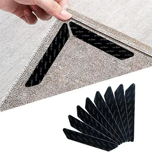 LMMAKE Non-Slip Rug Grippers with Advanced Anti-Curl Technology Strong Adhesive Backing for Maximum Hold Secures Rugs Carpets & Floor Mats on All Smooth Surfaces Perfect for Elderly Homes Pet Households & Commercial Spaces