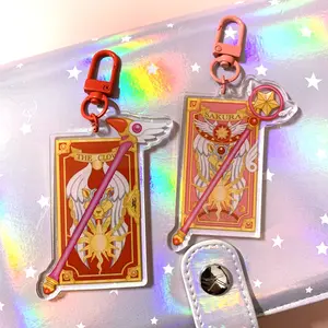 Parasol Paper - Book and Sealing Wand Acrylic Keychain
