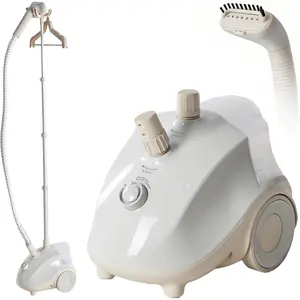 Standing Garment Steamer for Clothing, 1500W Efficient Steamer with Wheels, Professional 58 oz Water Tank for Continuous Steam, Fast Heating Wrinkle Remover