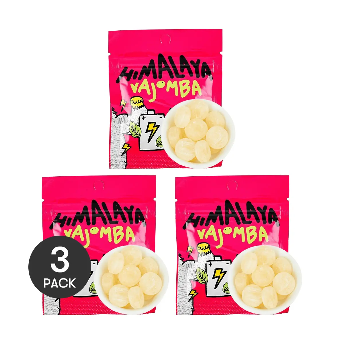 BIG FOOT Malaysia Vitamin C Mint Candy 3 Pack 15g - Refreshing Salt Supplement - Viral Trend