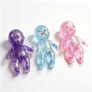 Viral Ugly Cute Glitter Baby Doll – Crystal Slow Rebound Squishy Stress Toy, Soft Sensory Fidget Desk Buddy for Anxiety ADHD, Gift for Teens & Adults
