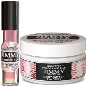 MOBETTER FRAGRANCE OILS Jimmy Choose You Body Butter & Body Oil Set, Moisturizing Body Care, Nourishing Feel, Long-Lasting Scent