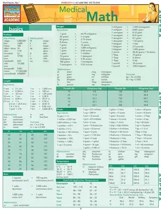 Medical Math QuickStudy Laminated Reference Guide (QuickStudy Academic) 1st Edition