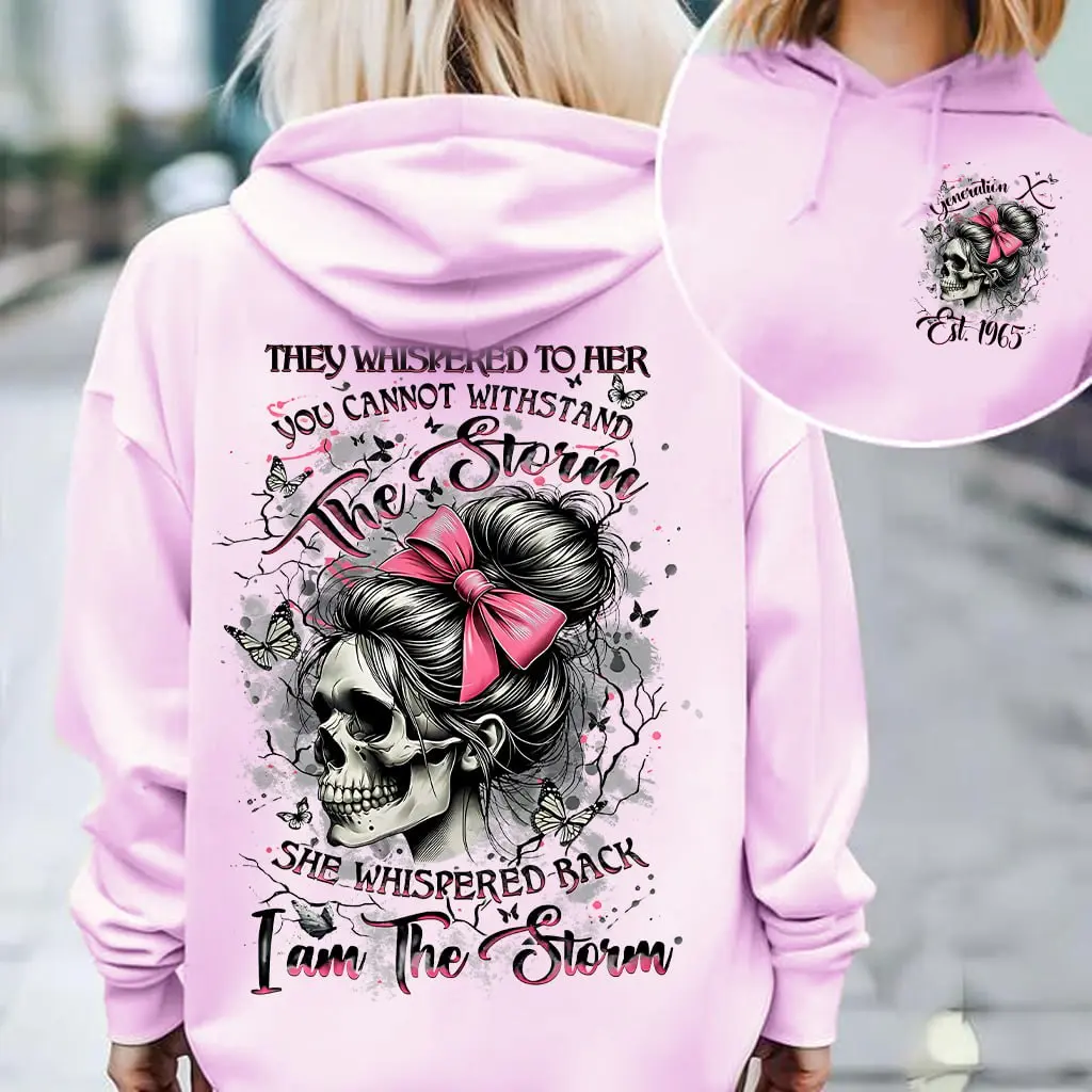 (Custom Year) Custom Hoodie For Gen X, I Am The Storm Reaper FAFO Hoodie Raised on Hose Water and Neglect 100% Cotton Two-Sided Design Women and Men Hoodie Casual Classic Fit