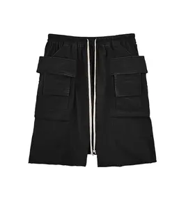 NOIR DROP-CROTCH CARGO SHORTS