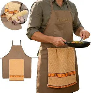 Funny Cooking Apron for Men with Hidden Pocket Surprise, Dad BBQ Grilling Apron, Fathers Day Gag Gift for Husband Boyfriend Chef, Novelty Kitchen Apron for Birthday BBQ Party Cookout