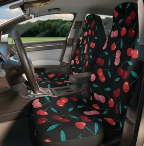 Black Cherry Car Seat Covers Set of 2 | Pink Gothic Car Accessories
