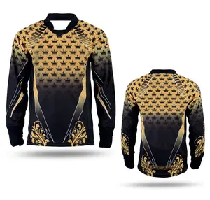 Galaxy High Quality Paintball Long Sleeve Padded Lightweight Jersey Black - 1210