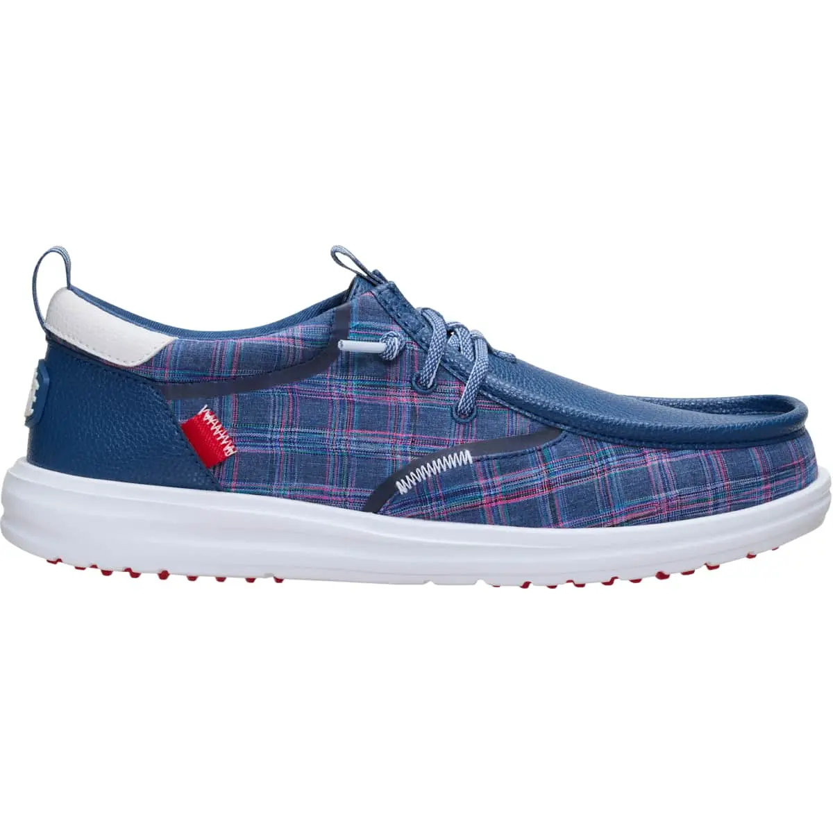 HEYDUDE Wally Golf Summer Plaid - Comfortable Slip on Shoes HEYDUDE Wally Golf Summer Plaid - Comfortable Slip on Shoes