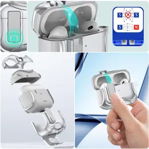 High-Tech Pop-Up Earphone Case with One-Click Open, Innovative Lock Design for Easy Access, Perfect for Tech Enthusiasts