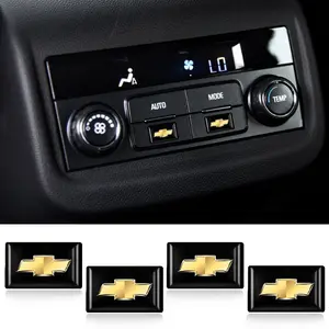 10/20Pcs 3D Car Styling Epoxy Emblem Badge Stickers Decorate Interior Accessories For Chevrolet Colorado Cruze Captiva Sonic Spark Onix Malibu