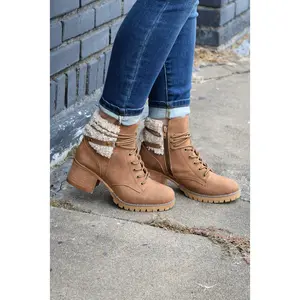 Tan Olivia Fur Boots by Very G