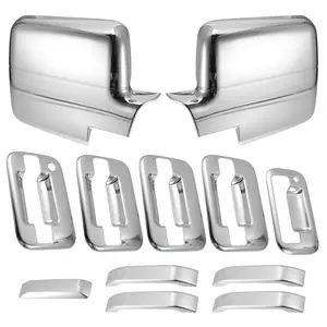 Car Exterior Mirror Cover, 4 Door Handle Cover, Tailgate Cap Overlay for Lincoln Mark LT 2006-2008, for Ford F150 2004-2008