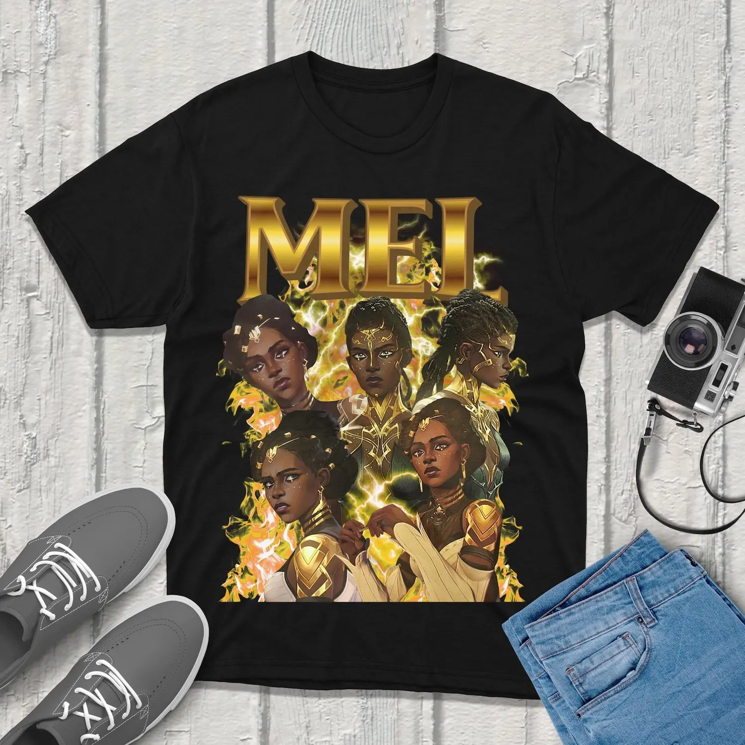 Mel Arcane T-Shirt Unisex Vintage Streetwear League of Legends Shirt Anime Apparel fanmerch lol Merchandise League of Legends Fan gift