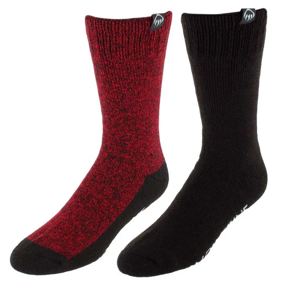 Wolverine Men's Alpine Brushed Thermal Crew Sock (2 Pair Pack), Thermal Socks
